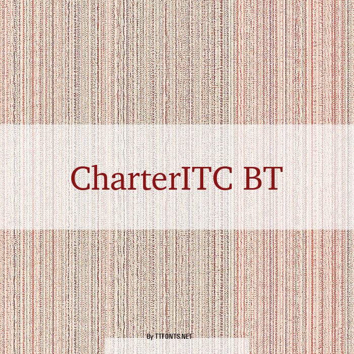 CharterITC BT example